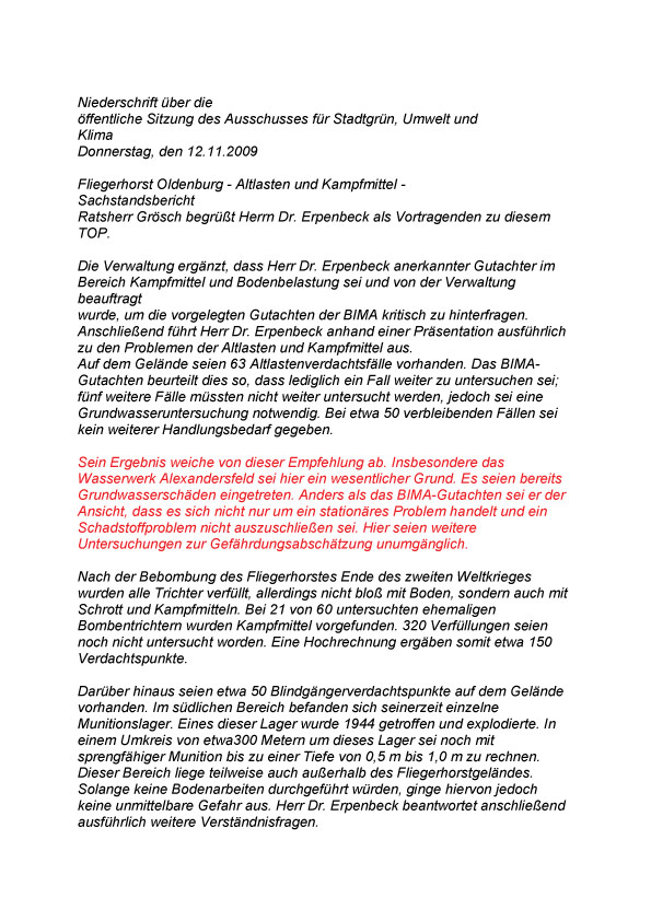 Ausschussprotokoll Seite 1