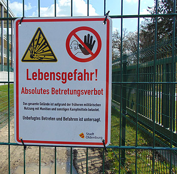 Warnhinweis Foto: Dieter Niebisch